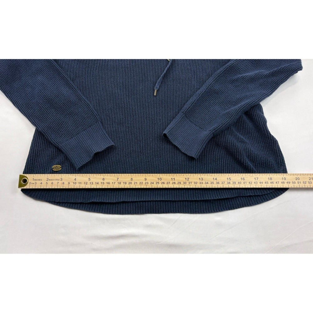 RALPH LAUREN Navy Blue Long Sleeve Pullover Sweater Women's Large - Picture 6 of 11